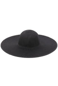 “Flopping In the Sun” Straw Hat - Black