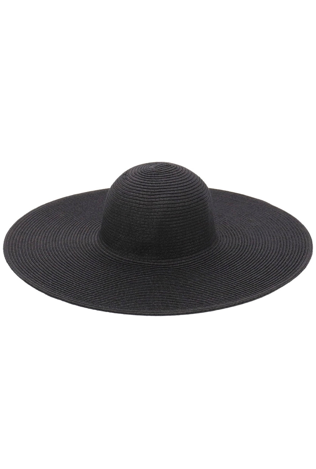 “Flopping In the Sun” Straw Hat - Black