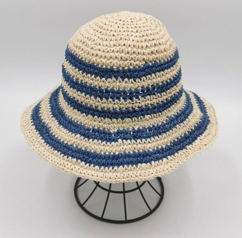 “Coastal Stripe” Bucket Hat